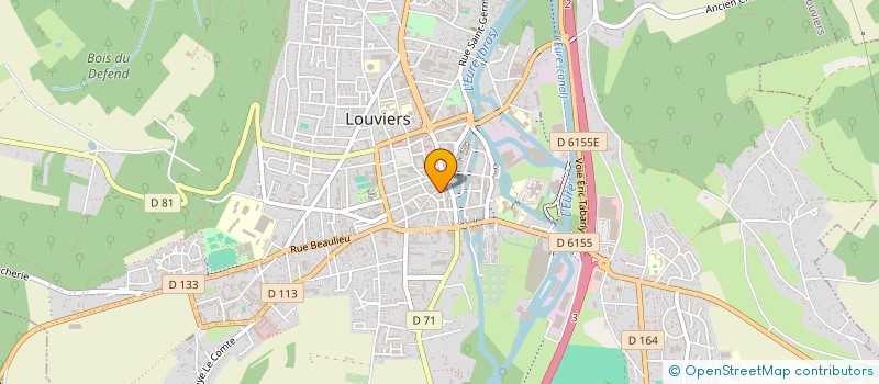 localisation de l'entreprise EURL THIERRY MORIN à LOUVIERS