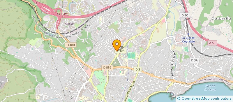 localisation de l'entreprise EURL THIERRY PROST à LA CIOTAT