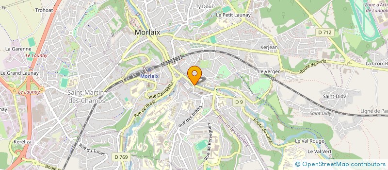 localisation de l'entreprise EURL THIERRY TROADEC à MORLAIX