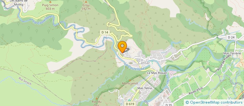 localisation de l'entreprise EURL THIRIET GEOMETRE EXPERT  CATLLAR