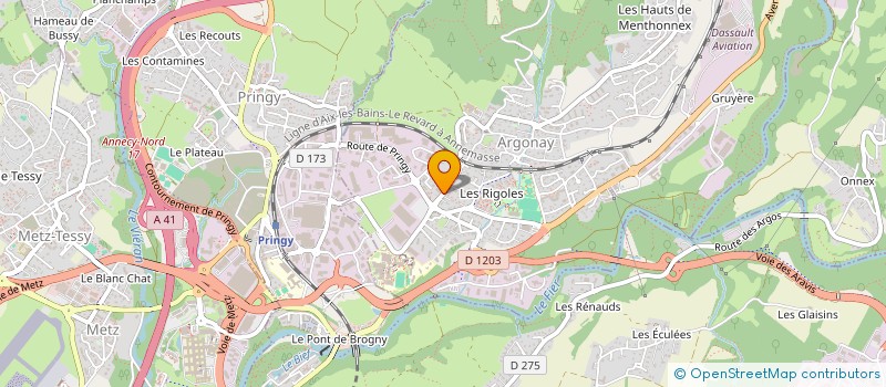 localisation de l'entreprise EURL THOMAS BEKKER  ARGONAY