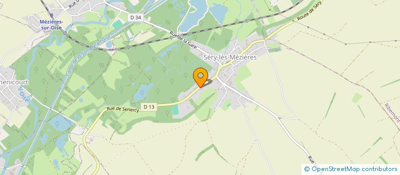 localisation de l'entreprise EURL THOMAS CALONNE à SERY-LES-MEZIERES