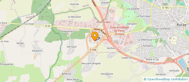 localisation de l'entreprise EURL THOMAS LARCHER à AURAY
