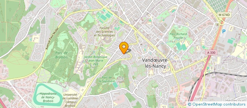 localisation de l'entreprise EURL THOUVENIN IMMOBILIER  VANDUVRE-LES-NANCY