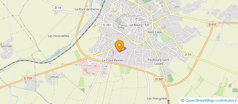 localisation de l'entreprise EURL TIFFENEAU - PILLAULT CHAPE à LOUDUN