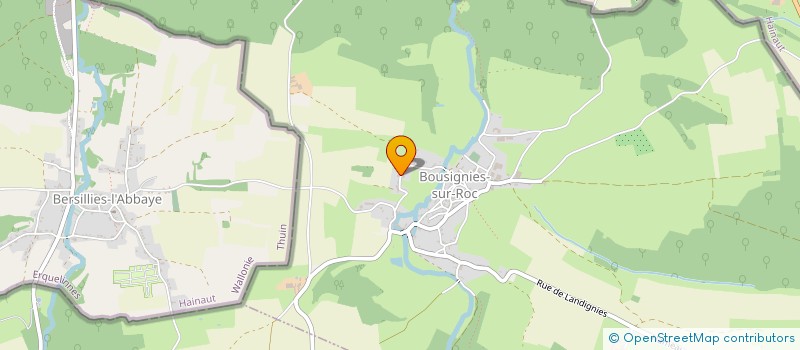 localisation de l'entreprise EURL TOITURE MORIAME  BOUSIGNIES-SUR-ROC