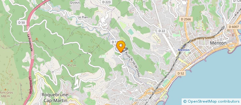 localisation de l'entreprise EURL TOM ELEC à ROQUEBRUNE-CAP-MARTIN