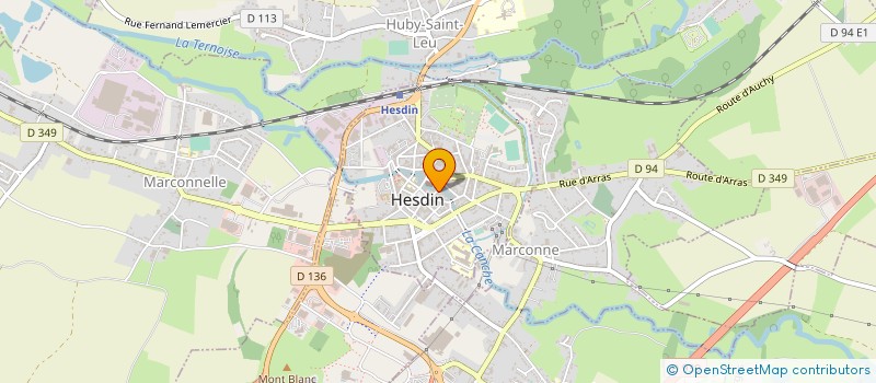 localisation de l'entreprise EURL TOSCANE  HESDIN