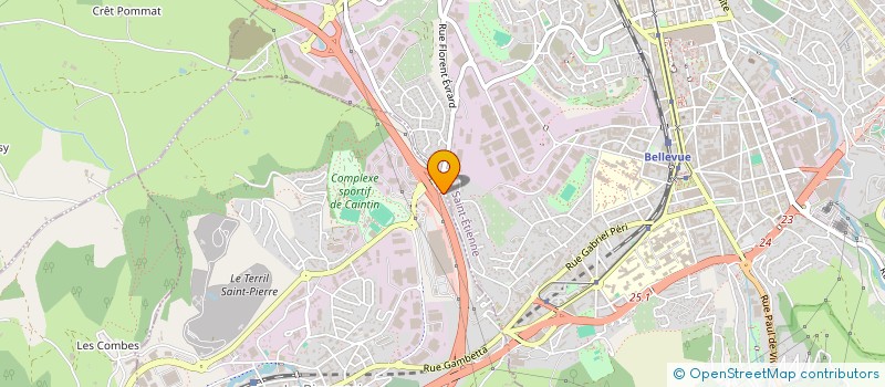 localisation de l'entreprise EURL TOUSSAINT  LA RICAMARIE