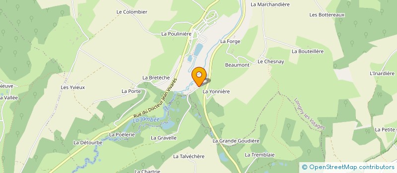 localisation de l'entreprise EURL TOUSSAINT MICKAEL à LONGNY LES VILLAGES