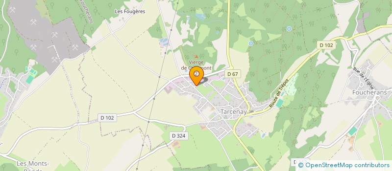 localisation de l'entreprise EURL TOUT POUR LE TOIT à TARCENAY-FOUCHERANS