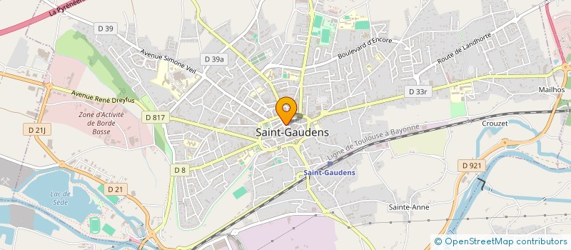 localisation de l'entreprise EURL TOUTOU'NET SERVICES  SAINT-GAUDENS
