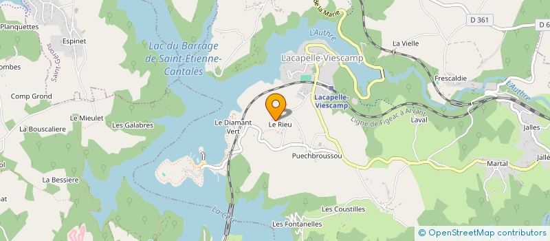 localisation de l'entreprise EURL TPTF à LACAPELLE-VIESCAMP