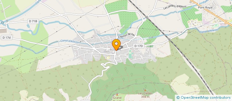localisation de l'entreprise EURL TRAITEUR LES 2 CHEFS à ALLEINS