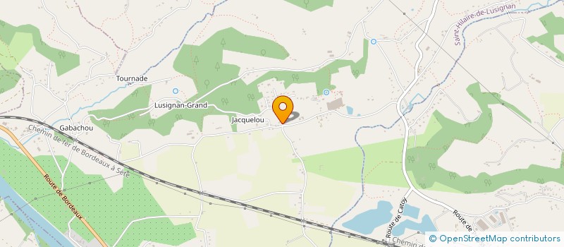 localisation de l'entreprise EURL TRANS J J  SAINT-HILAIRE-DE-LUSIGNAN