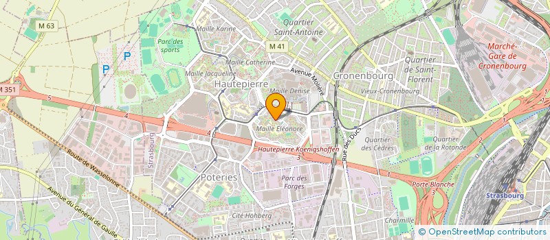 localisation de l'entreprise EURL TRANS RAPIDO à STRASBOURG