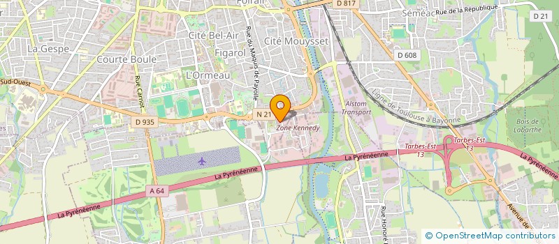 localisation de l'entreprise EURL TRANSPO LOC' à TARBES