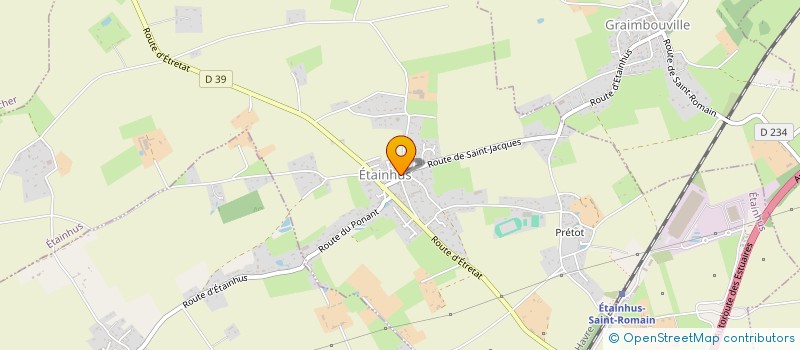 localisation de l'entreprise EURL TRANSPORT NORMANDY  ETAINHUS