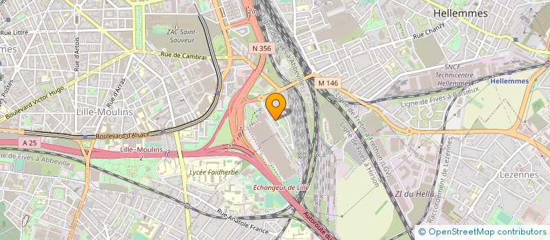 localisation de l'entreprise EURL TRANSPORTS AFFEDU à LILLE