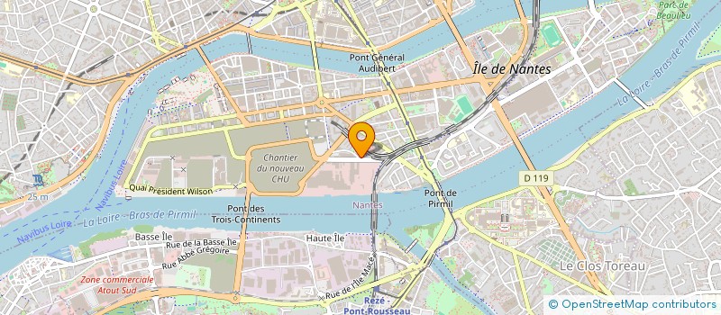 localisation de l'entreprise EURL TRANSPORTS EVAVIT' à NANTES