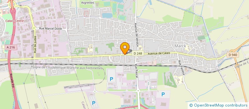 localisation de l'entreprise EURL TRANSPORTS FOURNIER CHRISTIAN à MARCK