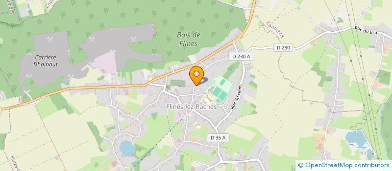 localisation de l'entreprise EURL TRANSPORTS GH à FLINES-LEZ-RACHES