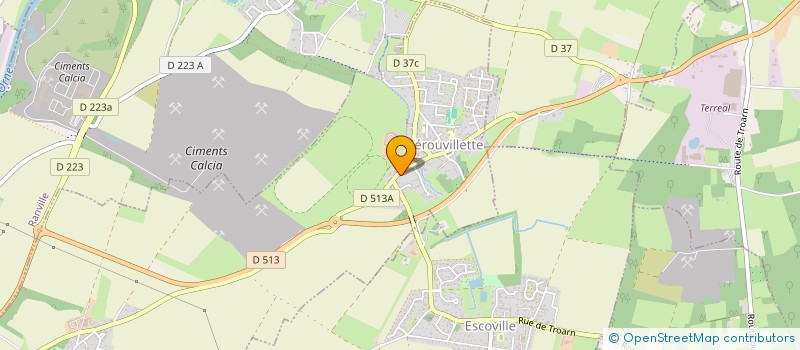 localisation de l'entreprise EURL TRANSPORTS LEVIONNOIS  HEROUVILLETTE