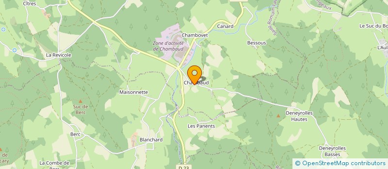 localisation de l'entreprise EURL TRANSPORTS PAUL BERNON à SAINT-ROMAIN-LACHALM