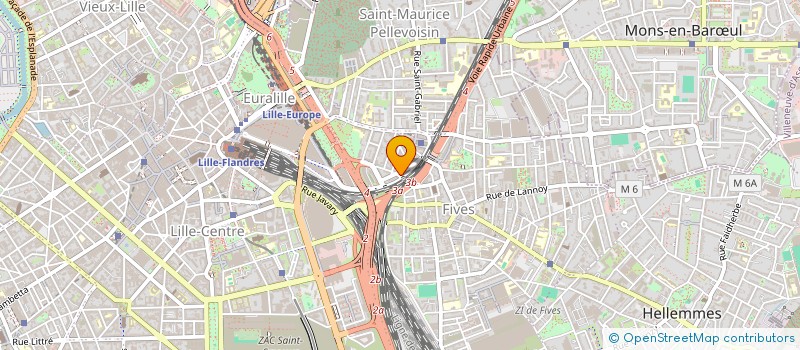 localisation de l'entreprise EURL TRANSPORTS ROBERT MAQUERRE  LILLE