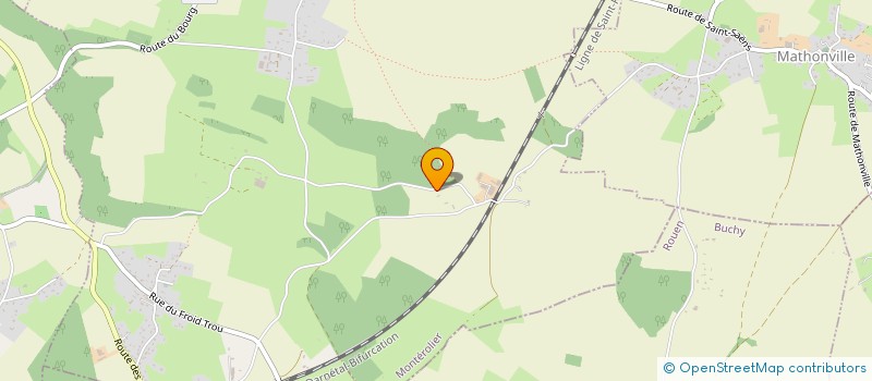 localisation de l'entreprise EURL TRANSPORTS WATTELLE  MONTEROLIER