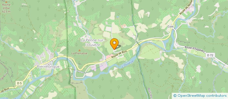 localisation de l'entreprise EURL TRAVAUX PUBLICS DE L'OUVEZE  LA PENNE-SUR-L'OUVEZE