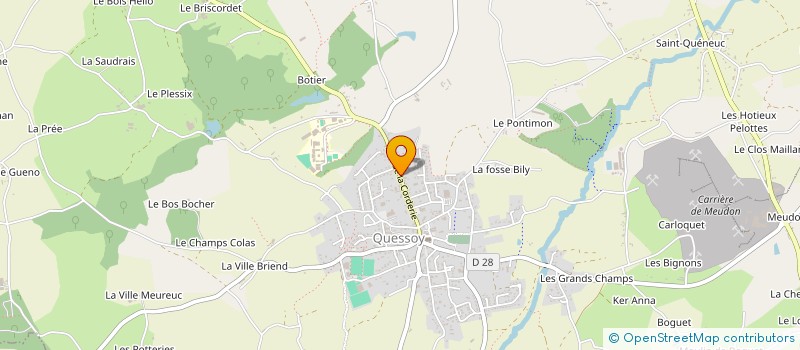 localisation de l'entreprise EURL TREHOREL COUVERTURE  QUESSOY