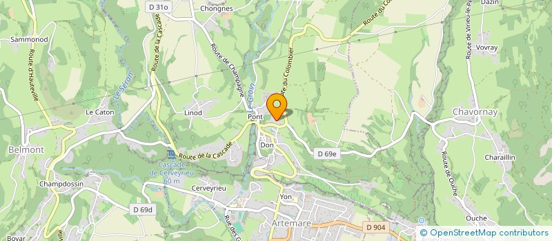 localisation de l'entreprise EURL TROCCON JEROME  ARVIERE-EN-VALROMEY