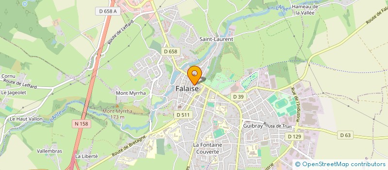 localisation de l'entreprise EURL TROCHON  FALAISE