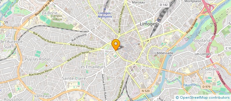 localisation de l'entreprise EURL TROIS I à LIMOGES