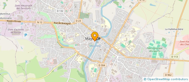 localisation de l'entreprise EURL TROLET  MAYENNE