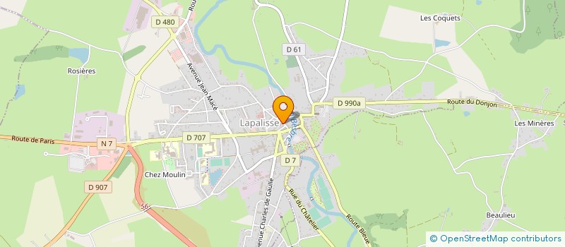 localisation de l'entreprise EURL TURPIN à LAPALISSE