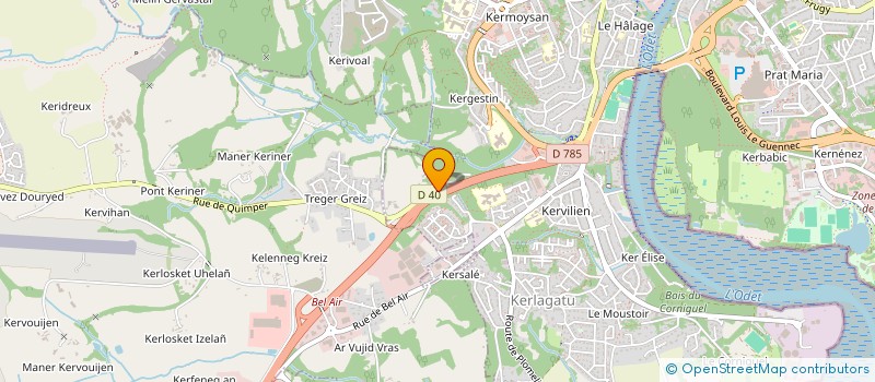 localisation de l'entreprise EURL UDP à QUIMPER