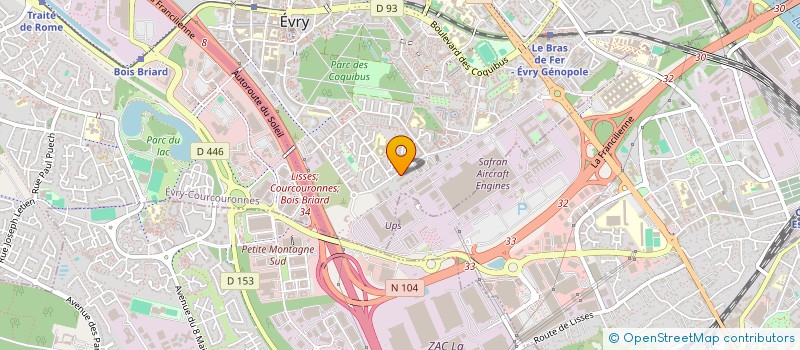 localisation de l'entreprise EURL UNITED 86  EVRY-COURCOURONNES