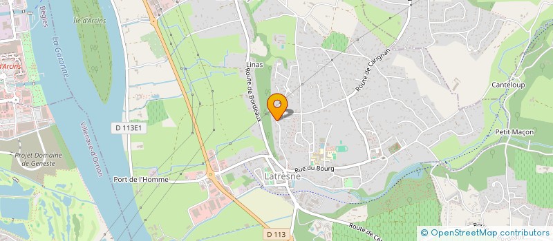 localisation de l'entreprise EURL UNIVERSITE  LATRESNE