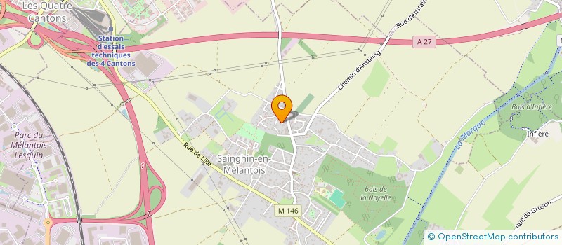 localisation de l'entreprise EURL URO à SAINGHIN-EN-MELANTOIS