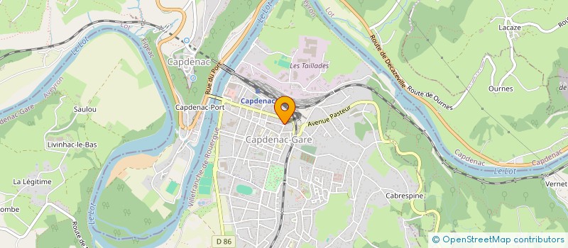 localisation de l'entreprise EURL USICAP à CAPDENAC-GARE