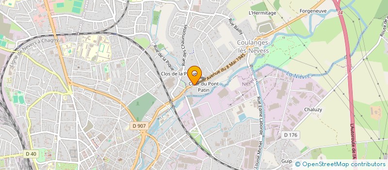 localisation de l'entreprise EURL V.J.N. à COULANGES-LES-NEVERS