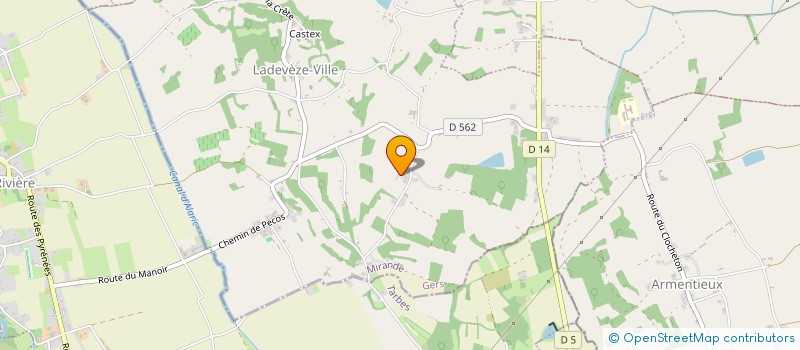 localisation de l'entreprise EURL VACCARO DANIEL à LADEVEZE-VILLE