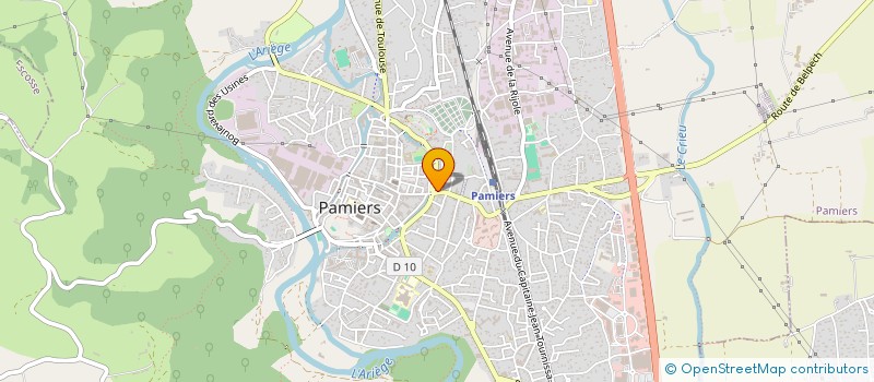 localisation de l'entreprise EURL VALERIE COIFFURE à PAMIERS