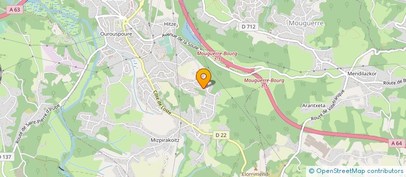 localisation de l'entreprise EURL VALORYZ  SAINT-PIERRE-D'IRUBE