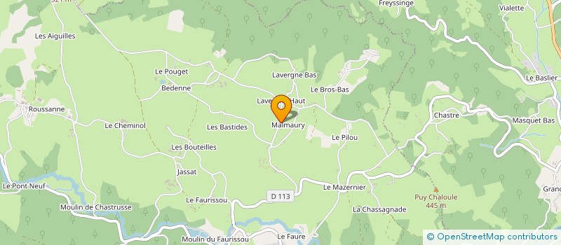 localisation de l'entreprise EURL VANDAELE  ALBUSSAC