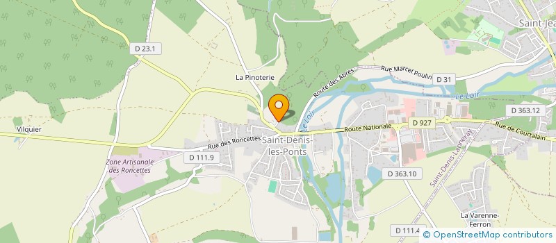 localisation de l'entreprise EURL VEDIE MANUEL à SAINT-DENIS-LANNERAY