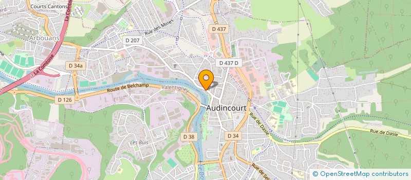 localisation de l'entreprise EURL VENTS DU SUD à AUDINCOURT