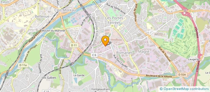localisation de l'entreprise EURL VENYCAR à LIMOGES